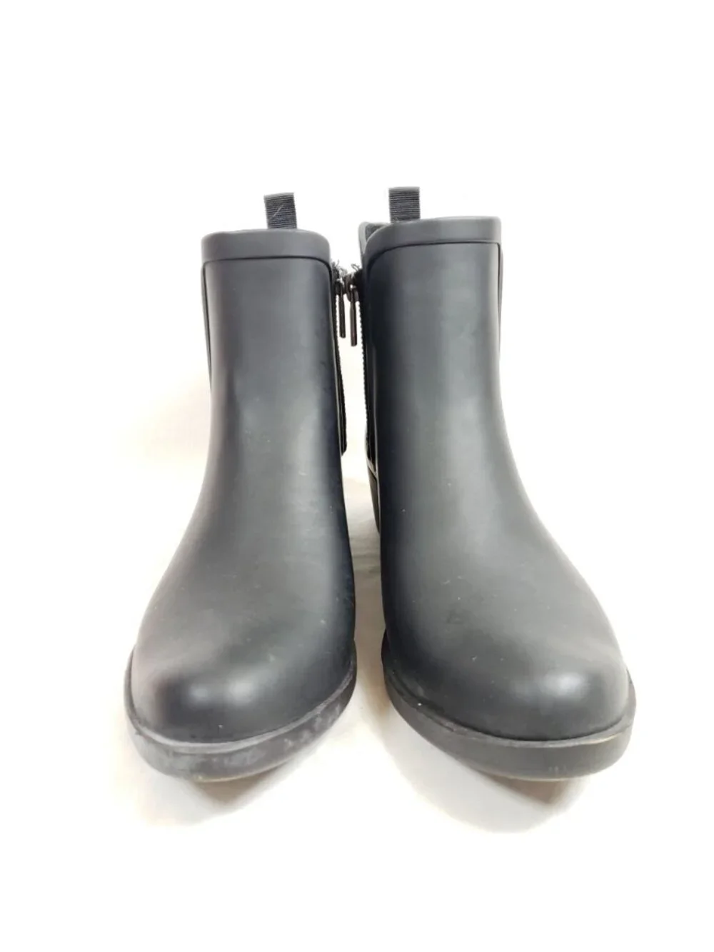 Lucky Brand Chelsea Rubber Boots Womens Size 8 Black